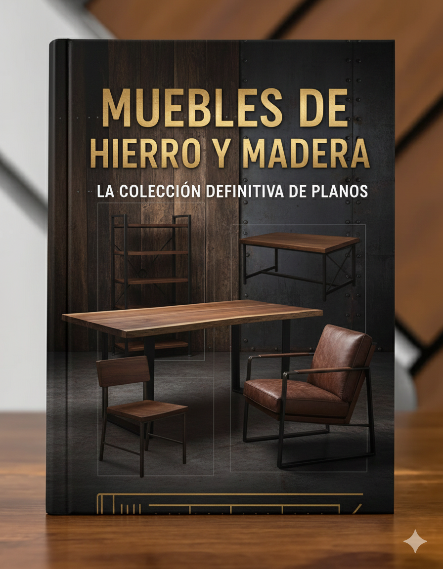 300 planos claros para fabricar Muebles de Hierro y Madera listos para producir y vender